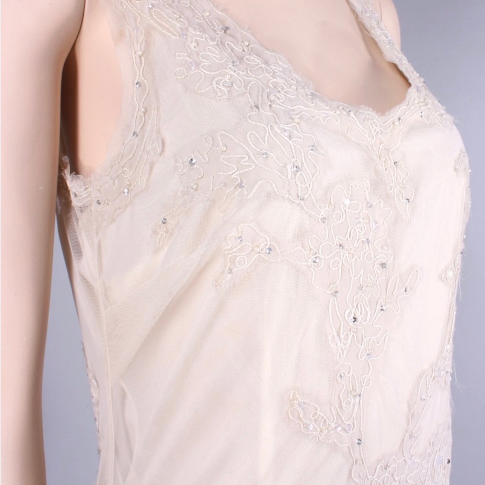 Vintage 1990 Ivory Lace Dress Size 6- Newport News
